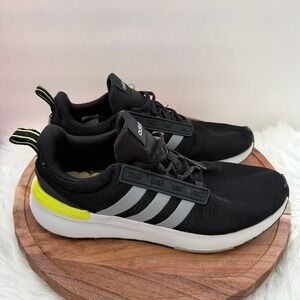 Adidas Racer TR21 Men's 13 Black Grey Solar Yellow Neon GX0651‎ Running Shoes